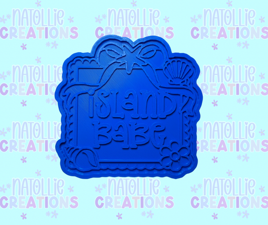 Island Babe Beach Frame Insert Freshie Silicone Mold