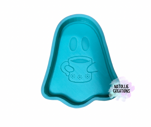 Ghost W/ Mug Freshie Silicone Mold