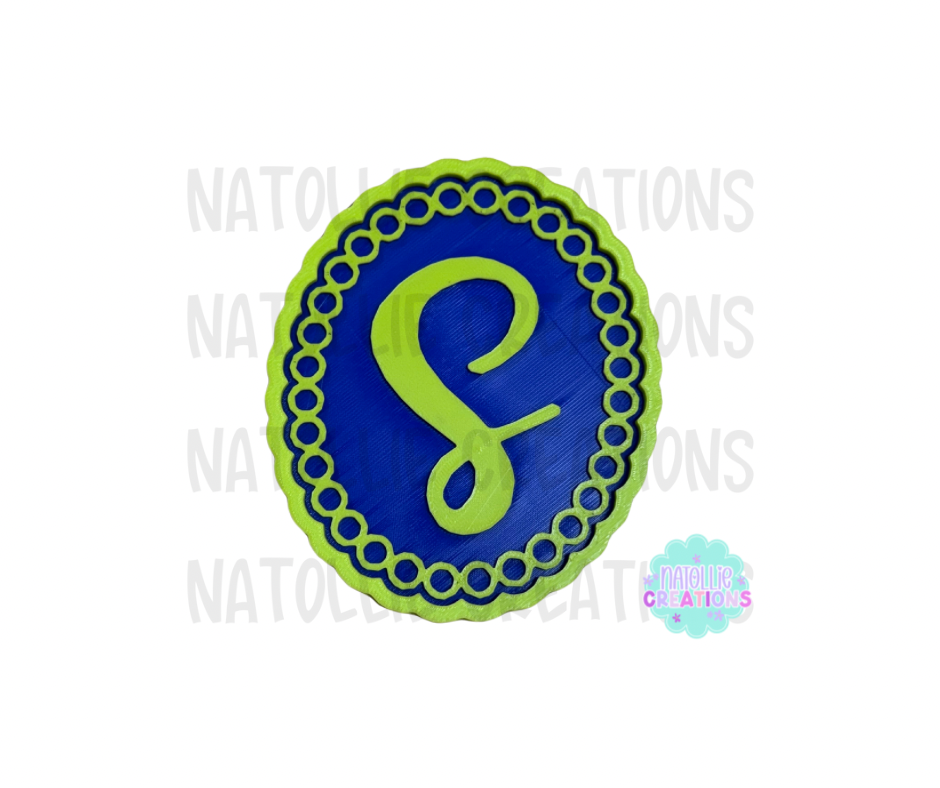 Turquoise Beaded Oval + Inserts Freshie Silicone Mold