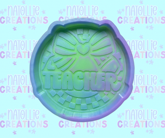 Checkered Teacher Freshie Silicone Mold