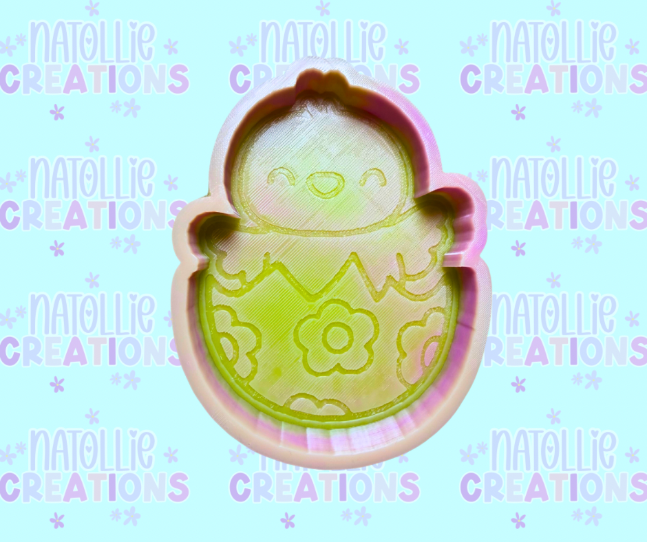 Chick In Egg Freshie Silicone Mold