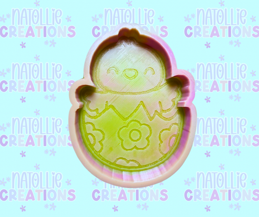 Chick In Egg Freshie Silicone Mold