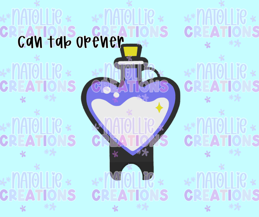 Heart Potion Can Tab Opener Keychain
