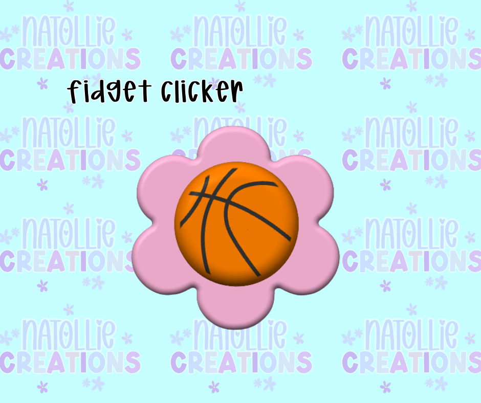 Floral Basketball Clicker Fidget