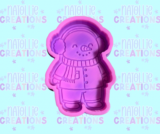 Pajama Snowman Freshie Silicone Mold