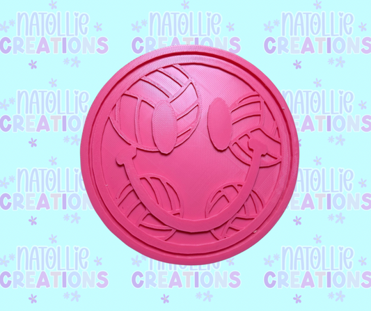 Volleyball Smiley Insert Freshie Silicone Mold