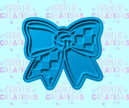 Volleyball Bow Insert Freshie Silicone Mold