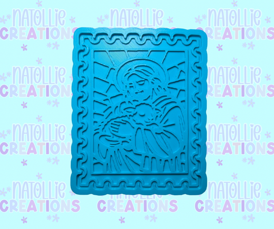 Jesus W/ Lamb Stamp Insert Freshie Silicone Mold