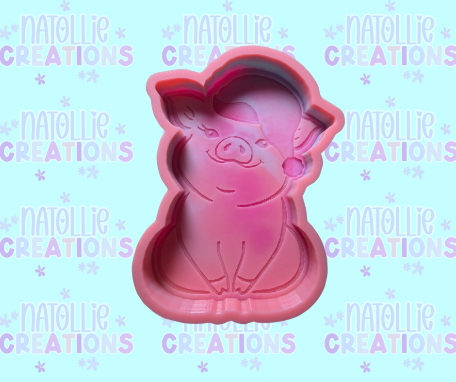 Christmas Pig Freshie Silicone Mold