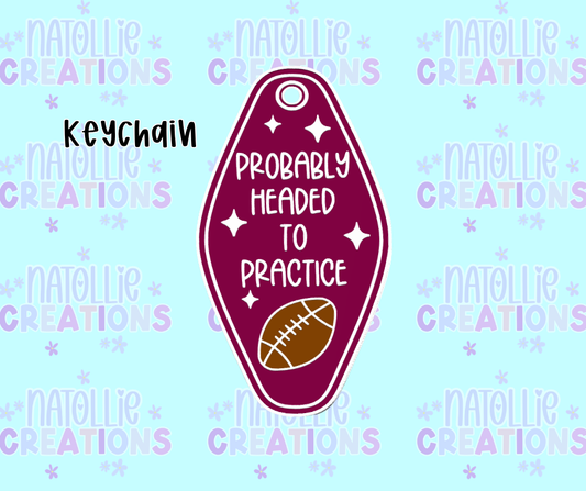 Football Practice Keychain