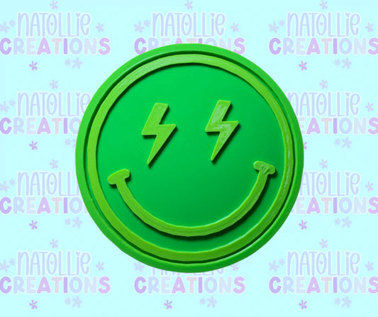 Lightning Bolt Eye Smiley Insert Freshie Silicone Mold