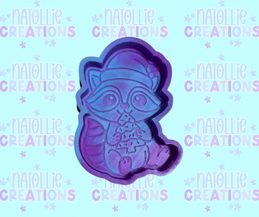 Raccoon W/ Snack Cake Freshie Silicone Mold