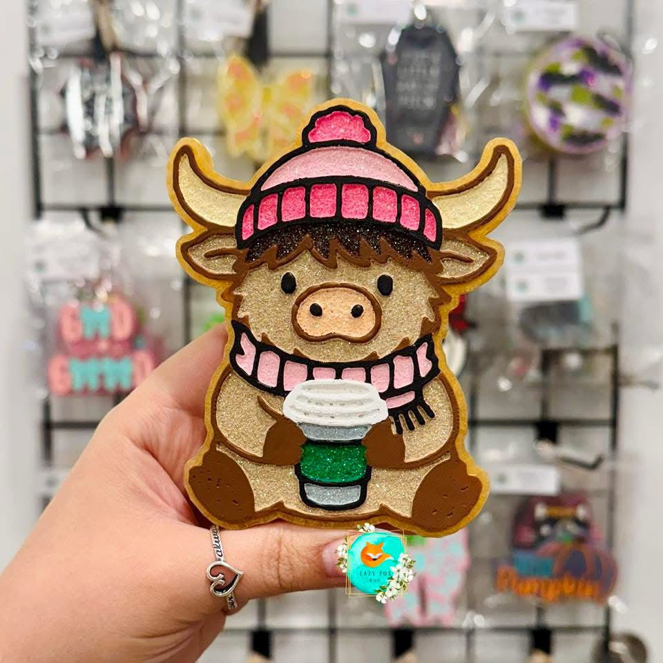 Latte Highland Freshie Silicone Mold