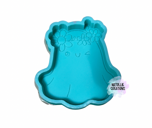 Ghost W/ Floral Headband Freshie Silicone Mold