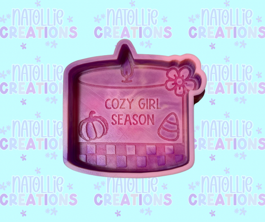 Cozy Girl Season Candle Freshie Silicone Mold