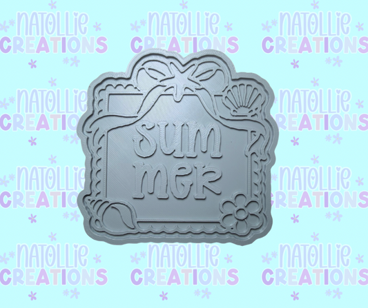 Summer Beach Frame Insert Freshie Silicone Mold