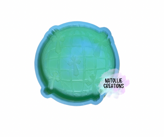 Disco W/ Cross Freshie Silicone Mold