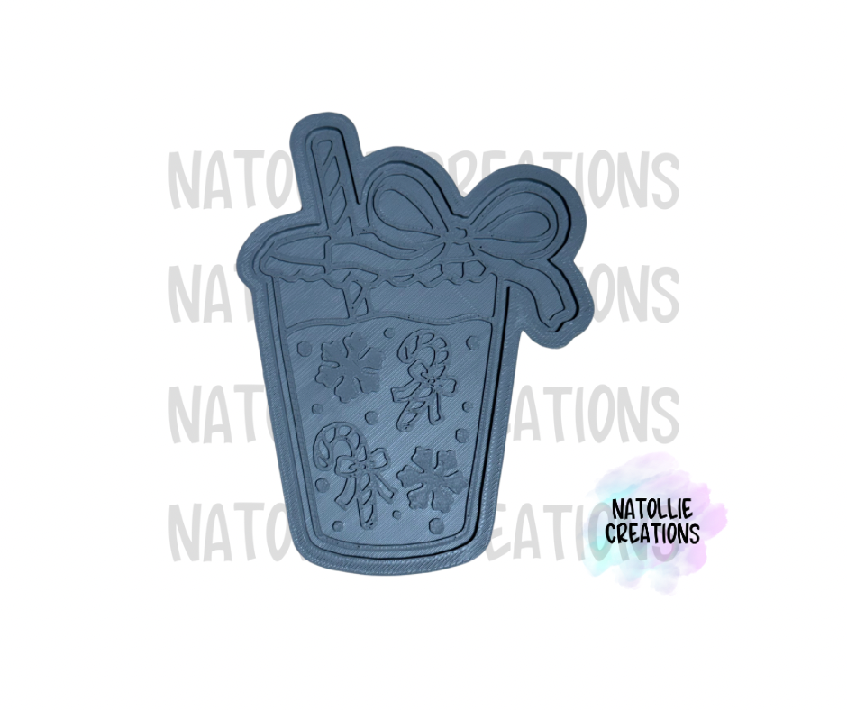 Drink W/ Bow + Inserts Freshie Silicone Mold