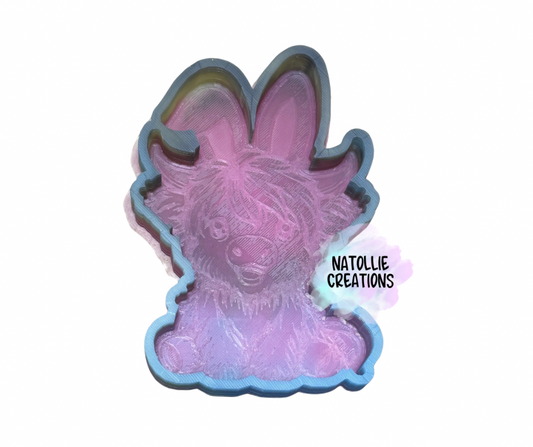 Full Body Highland W/ Bunny Ears Freshie Silicone Mold