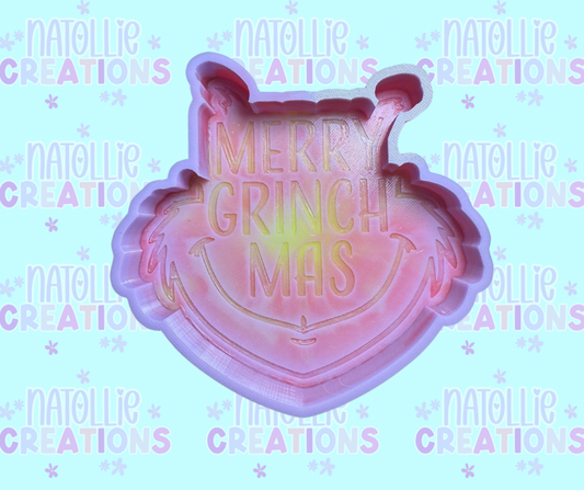 Merry Grouchmas Freshie Silicone Mold