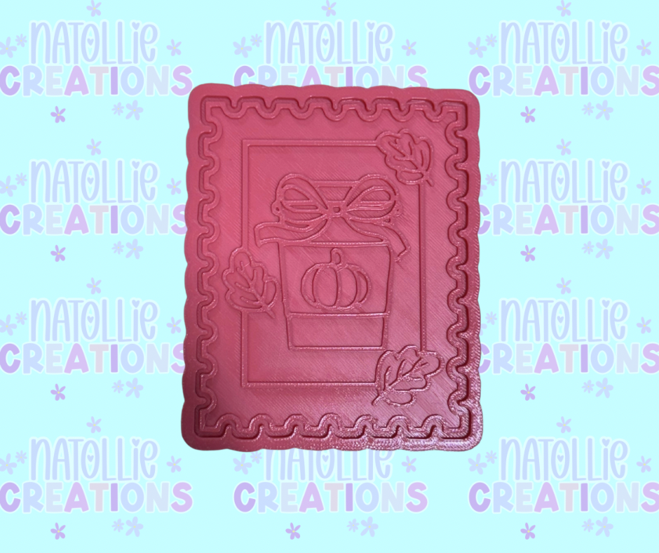 Pumpkin Latte Stamp Insert Freshie Silicone Mold