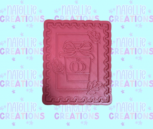 Pumpkin Latte Stamp Insert Freshie Silicone Mold