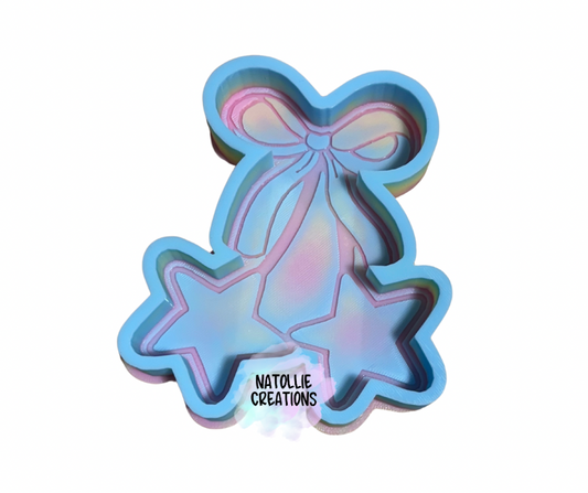 Star Cherry W/ Bow Freshie Silicone Mold