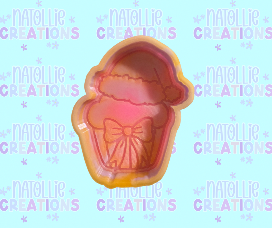 Santa Cupcake Freshie Silicone Mold