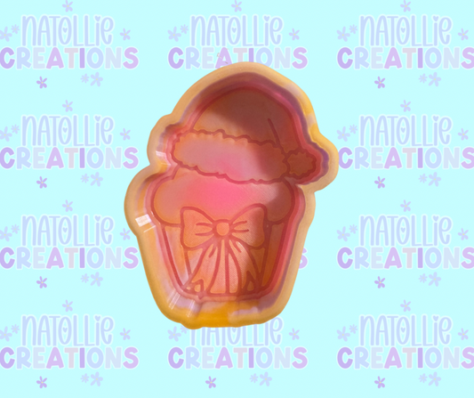 Santa Cupcake Freshie Silicone Mold