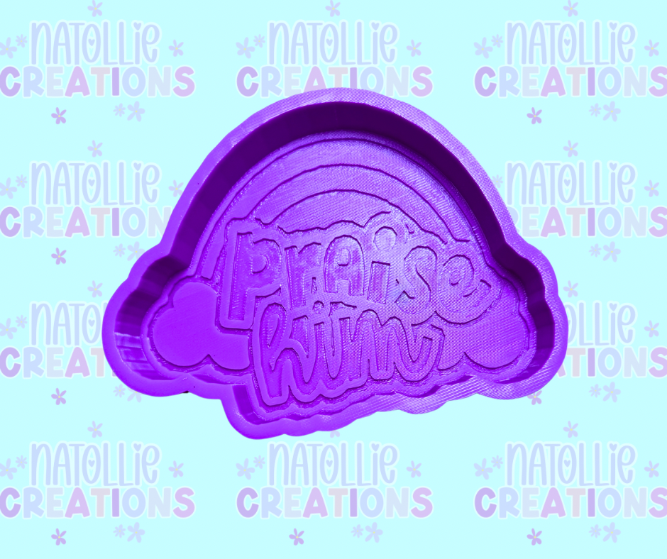 Rainbow Praise Him Freshie Silicone Mold