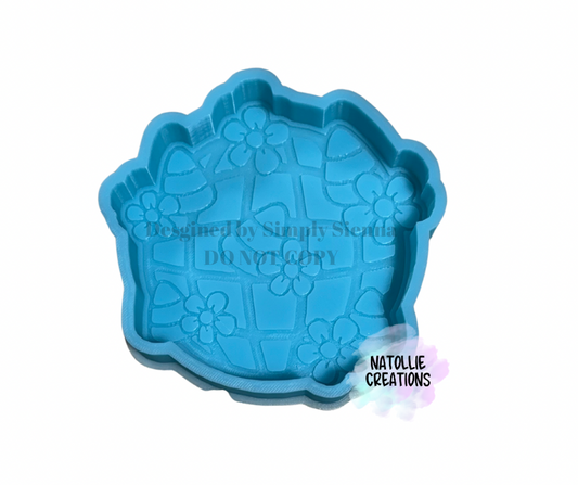 Floral Candy Corn Disco Freshie Silicone Mold