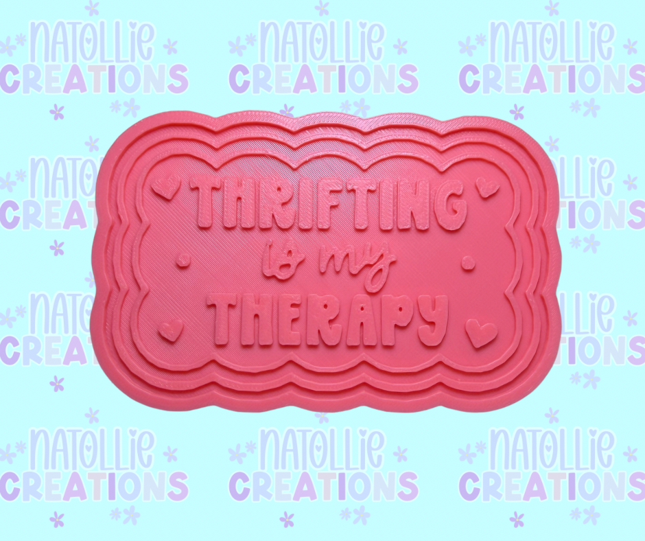 Thrifting Is My Therapy Insert Freshie Silicone Mold