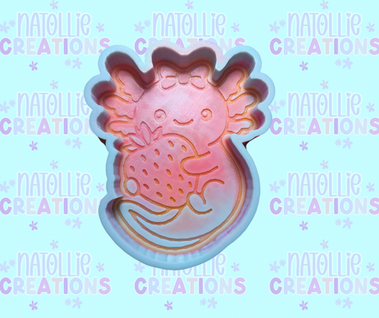 Strawberry Axolotl Freshie Silicone Mold
