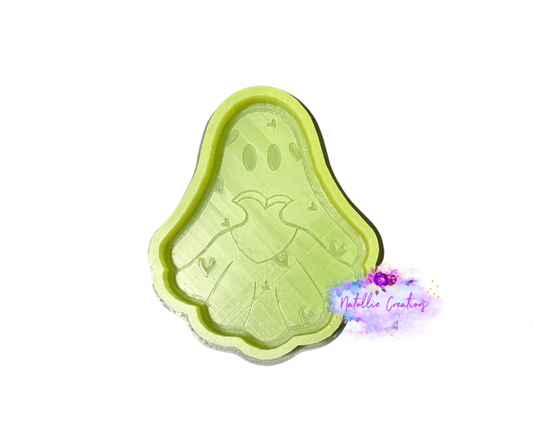 Conversation Heart Ghost Freshie Silicone Mold