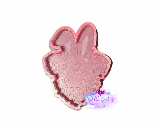 Highland W/ Bunny Ears Freshie Silicone Mold