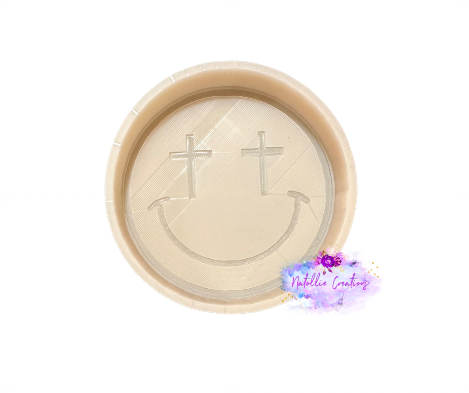 Cross Eye Smiley Freshie Silicone Mold