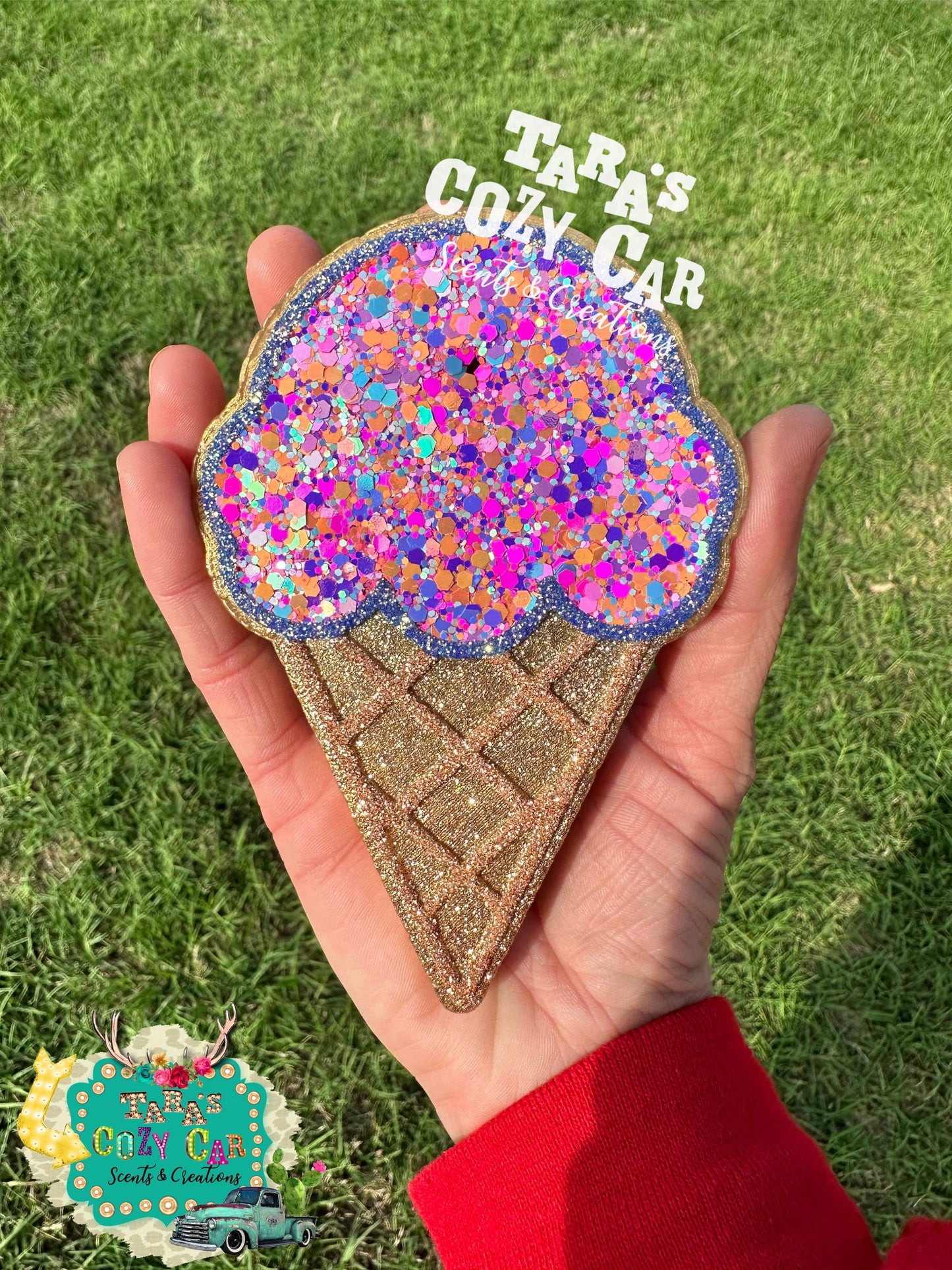 Ice Cream Cone Freshie Silicone Mold