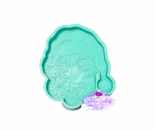 Peppermint Skull Freshie Silicone Mold