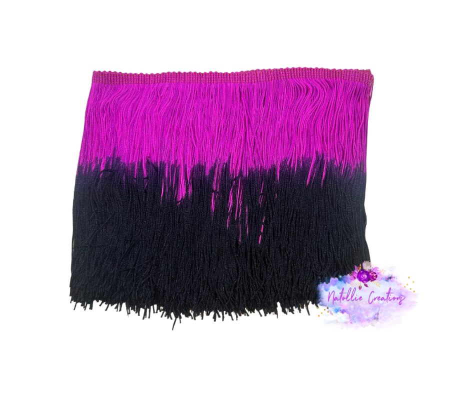 Magenta / Black Ombre Fringe