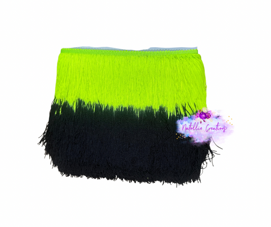 Neon Yellow / Black Ombre Fringe