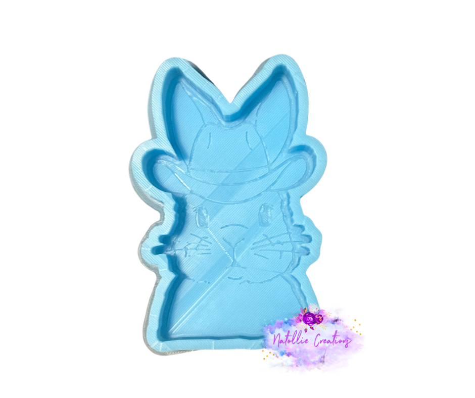 Cowboy Bunny Freshie Silicone Mold