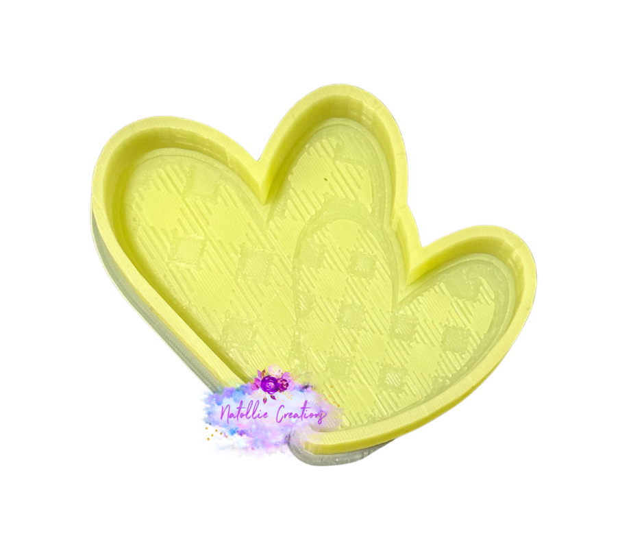 Plaid Heart Freshie Silicone Mold