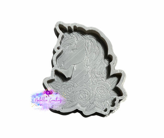 Floral Unicorn Freshie Silicone Mold