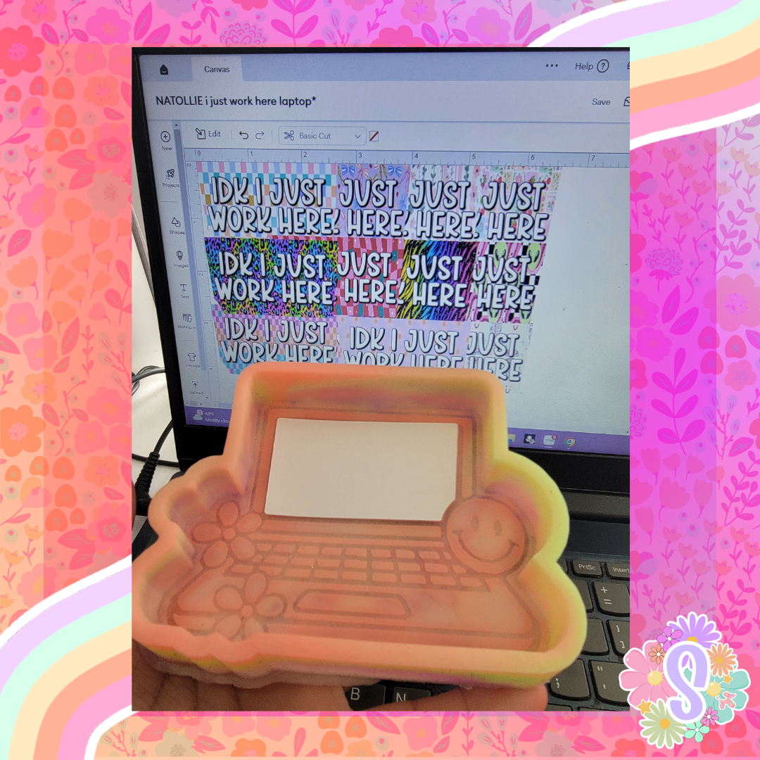 I Just Work Here Laptop - NATOLLIE CREATIONS