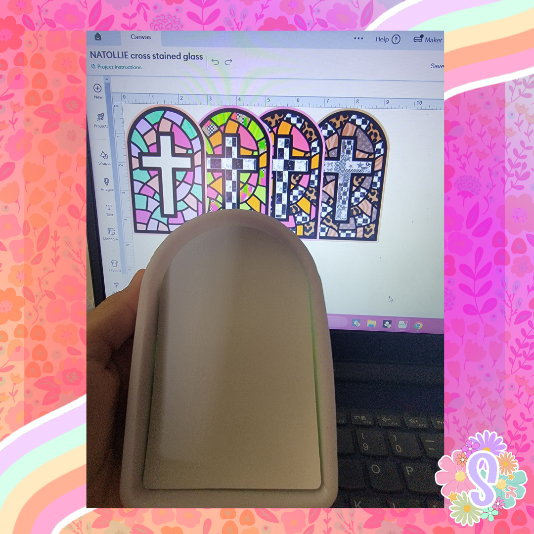 Stained Glass Cross  - NATOLLIE CREATIONS