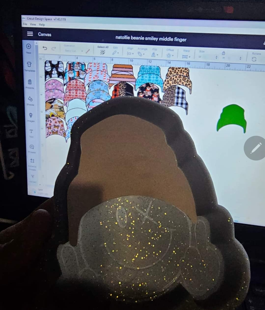 Middle Finger Smiley Beanie - NATOLLIE CREATIONS