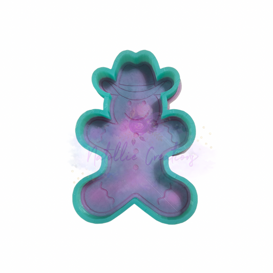 Cowboy Gingerbread Freshie Silicone Mold