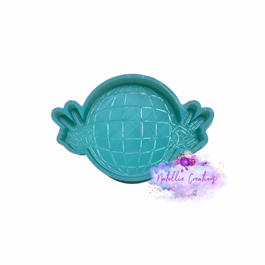 Peace Disco Ball Freshie Silicone Mold