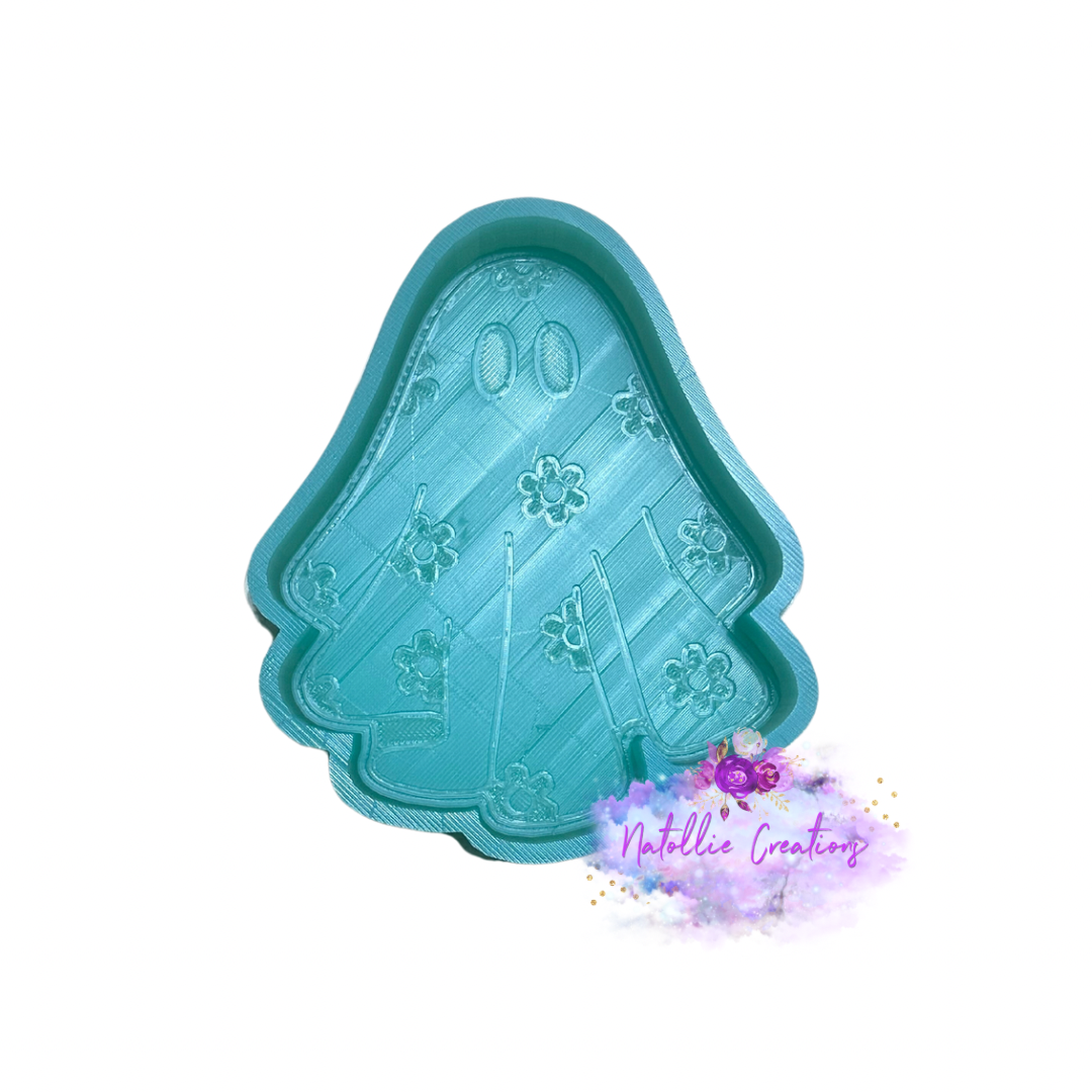 Floral Ghost Freshie Silicone Mold