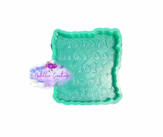 Never Too Cold For Iced Coffee Freshie Silicone Mold